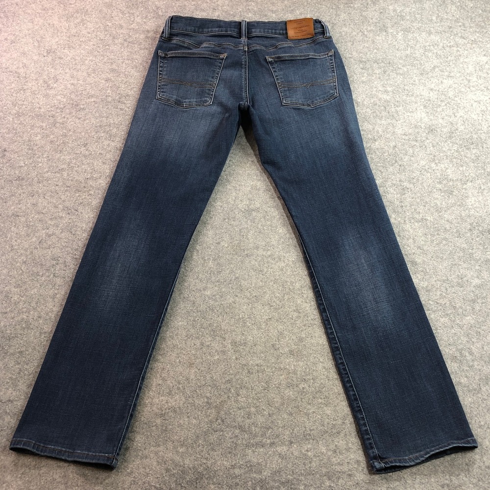 Lucky Brand Mens 221 Straight Jeans 33/34 Blue Medium Wash Denim Stretch